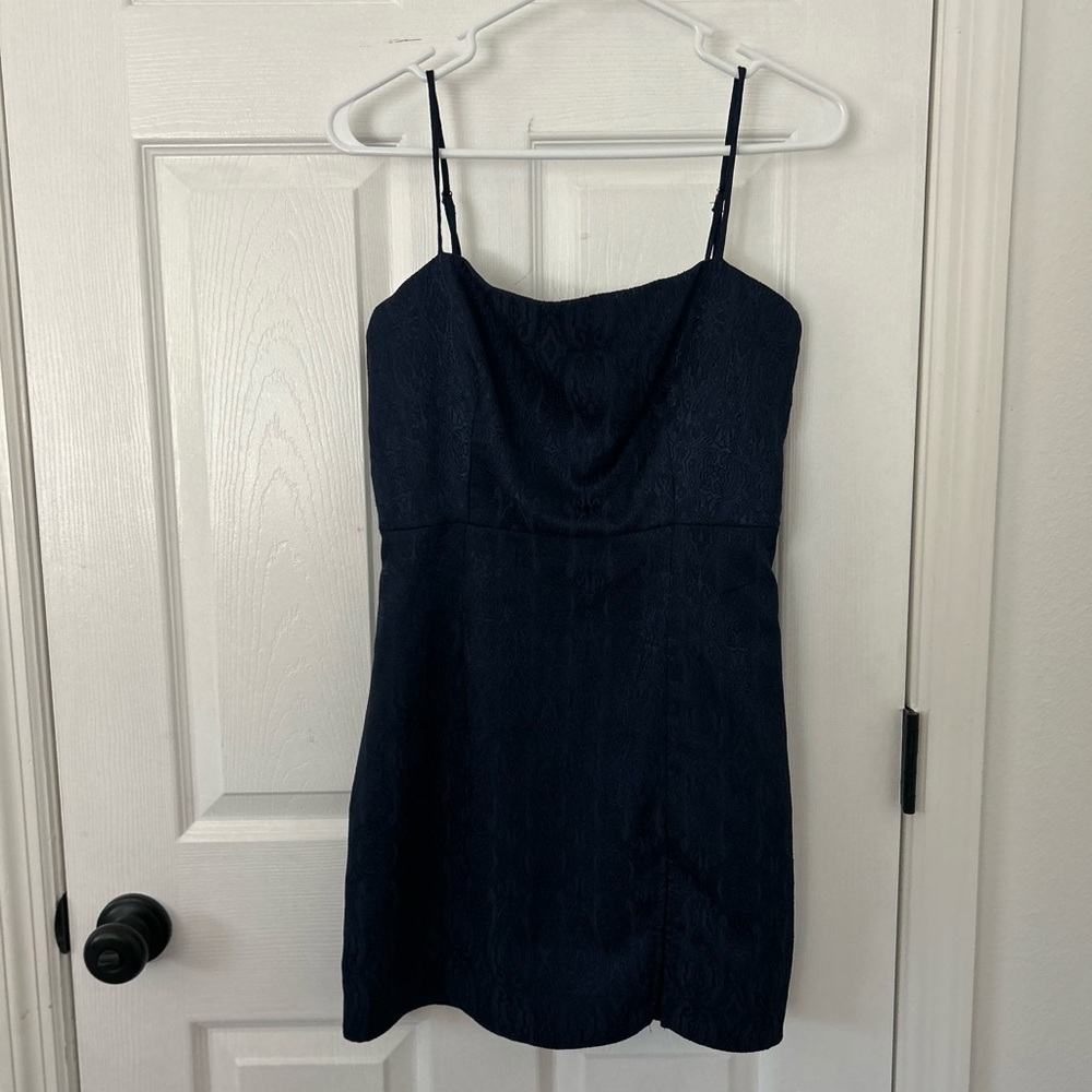 Elegant Navy Blue Dress